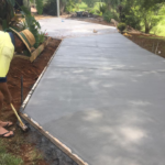 Driveway concrete